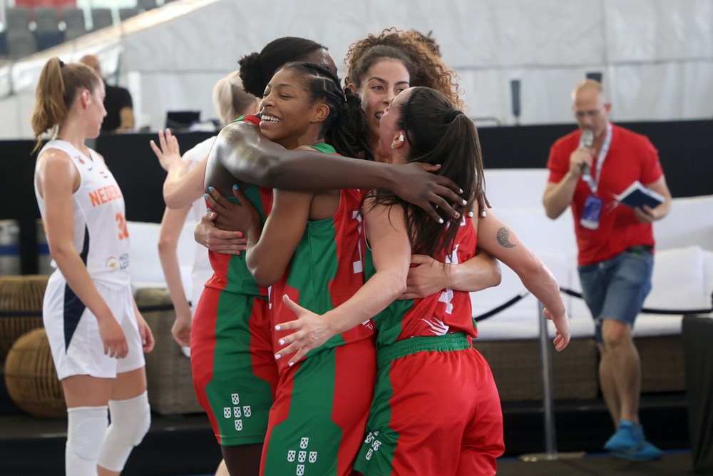 Seleção feminina de basquetebol de 3x3 na fase final da Europe Cup