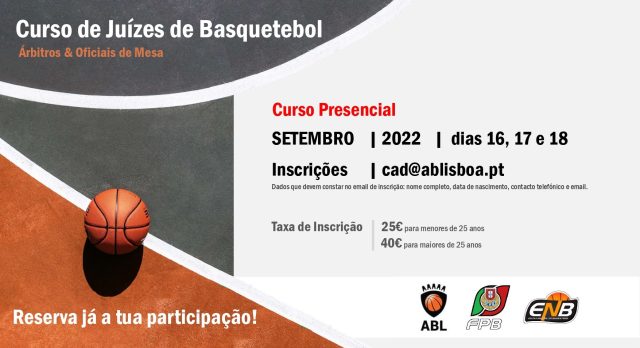 Curso de Formação de Árbitros de Basquetebol
